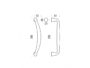 Maniglione Tender Interasse 250 mm.280x61h OM-Oromat  Colombo Design - immagine 2